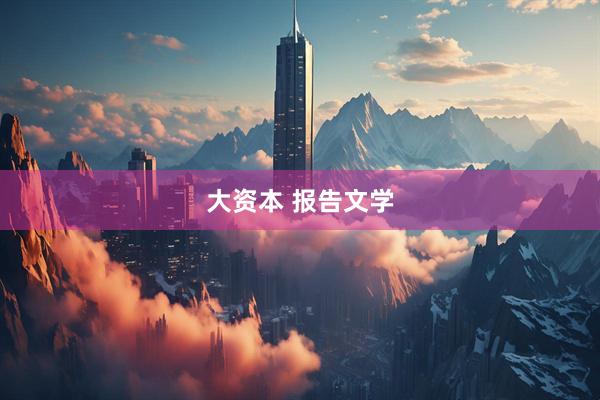 大资本 报告文学